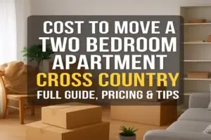 Cost to Move a Two Bedroom Apartment Cross Country: Full Guide, Pricing & Tips