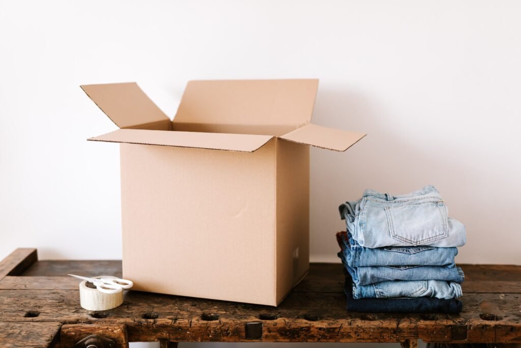 packing goods during a relocation in a dubai