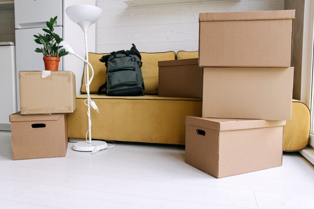 Household furniture and belongings securely packed for a house move in Dubai
